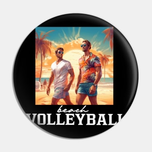 Beach Volleyball Pin