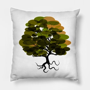 Tree of tranquil autumn Pillow