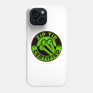 Zip Tie Certified Mechanic Sticker, Funny Technician Mechanic Electrician Construction Phone Case