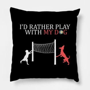 Volleyball Dog Hang With My Dog and Play Boys Gift Pillow