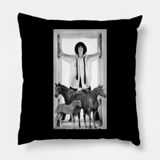 Patty Smith Horses Pillow