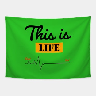 Life heartbeat Tapestry