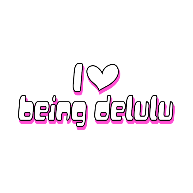 Y2K Tee Shirt, 00's, Funny Tee, 2000's t-Shirt, I Heart Being Delulu y2k shirt by Crazyshirtgifts