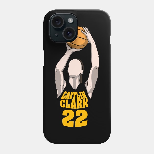 Caitlin Clark Graphic Phone Case by mia_me