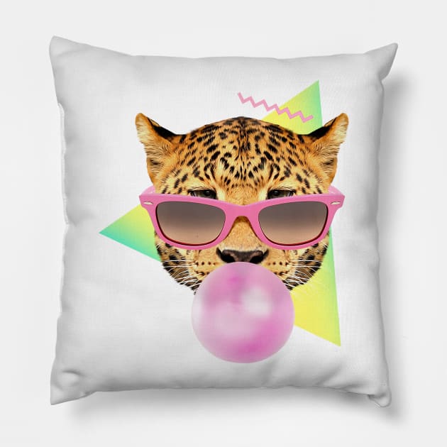 Bubble gum leo Pillow by astronaut