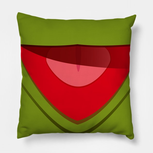 Kermit Inspired Mask Pillow by Artboy