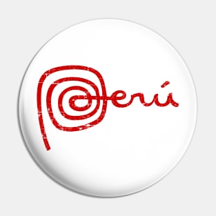 Peru Logo - Marca Perú - Distressed Pin