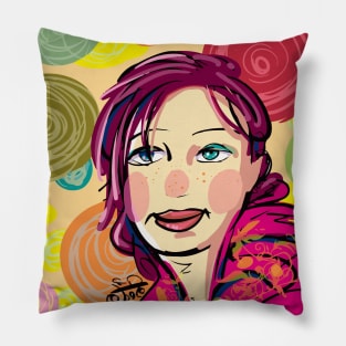 Dreaming Girl Pillow