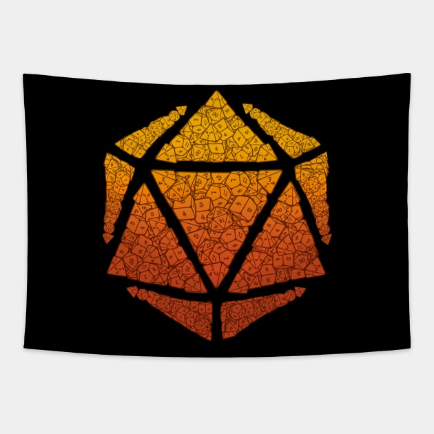 D20 Mosaic Color Tapestry by Shiron