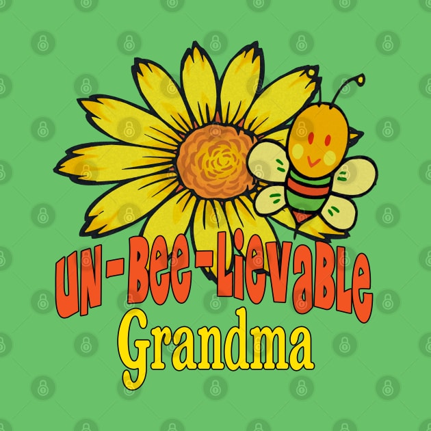 Unbelievable Grandma Sunflowers and Bees by FabulouslyFestive