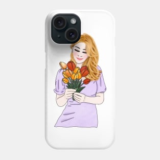 Tulip girl 6 Phone Case