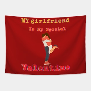 Girlfriend's Charm Tee: Embrace the Magic of Love this Valentine's Day Tapestry