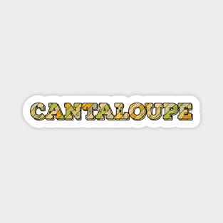 Cantaloupe fruit Name Magnet