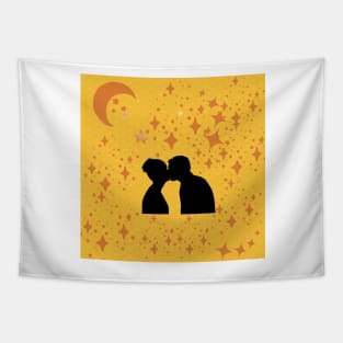 Kissing couple Tapestry