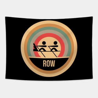 Retro Vintage Rowing Gift For Rowers Tapestry
