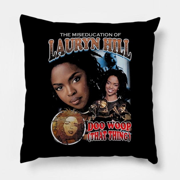 Lauryn Hill Harmonious Heights Pillow by anyone heart