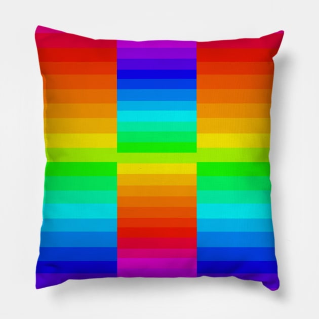 Rainbow Pillow by JGC