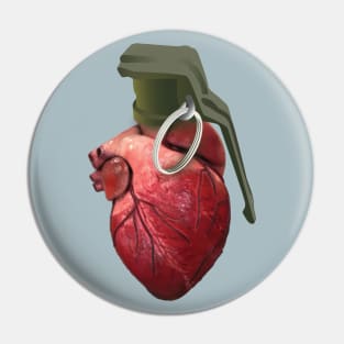 Heart Grenade Pin