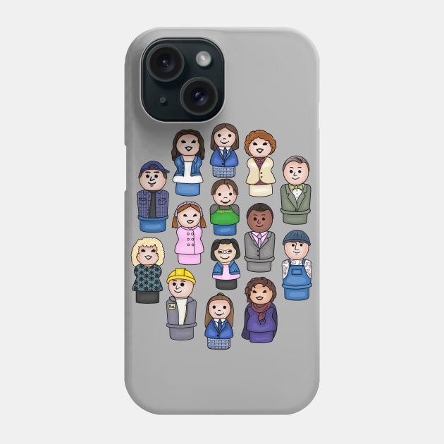 Stars Hollow Inhabitants Phone Case by Slightly Unhinged