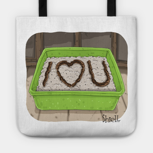 Litter Box Love Cat Tote Teepublic