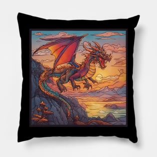 A Colorful Dragon Pillow