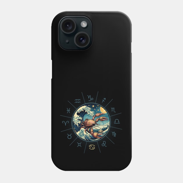 ZODIAC Cancer - Astrological CANCER - CANCER - ZODIAC sign - Van Gogh style - 9 Phone Case by ArtProjectShop