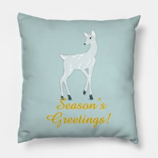 Snowy Deer Pillow