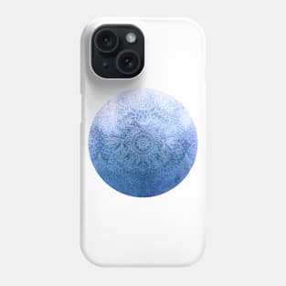 Enchanted Indigo - watercolor + doodle Phone Case