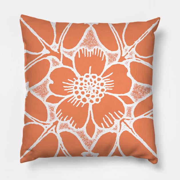 Rose Hip, or Wild Briar – (nat. ord. Rosa Canina) Pillow by sleepingdogprod