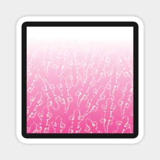 Lizard glitter in pink Magnet