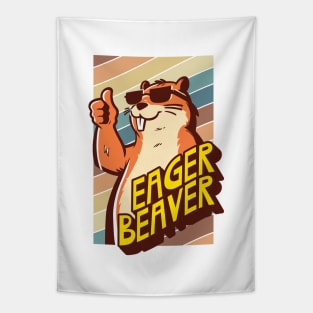 Eager Beaver, the task accomplishment and productivity master. Busy beaver, work ethic, team player, workplace inspiration, personal growth and development Tapestry