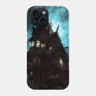 spooky haunted house Phone Case