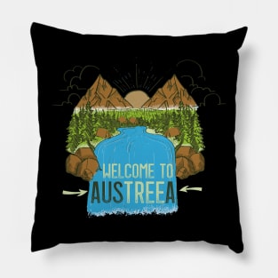 I'm from Austreea Design with a Austria Explosive Tree Pillow