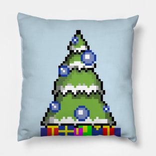 Christmas tree pixel Pillow