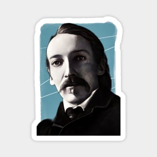 Scottish novelist Robert Louis Stevenson illustration Magnet