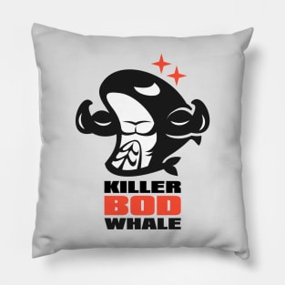 Killer Bod Whale Pillow