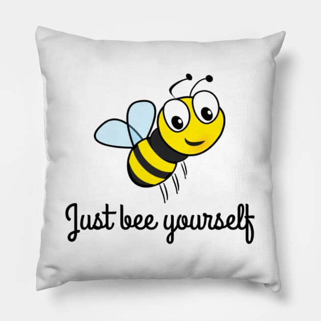 Just bee yourself Pillow by Pipa's design