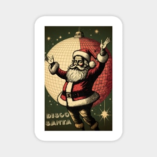 Santa Disco Ball Magnet