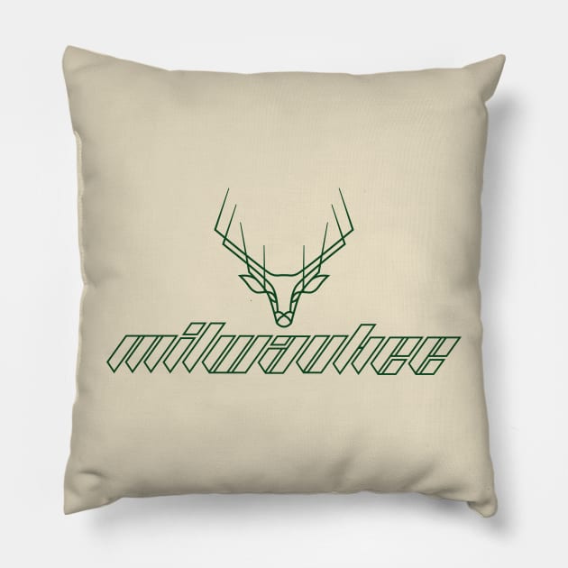 Milwaukee Pillow by Nagorniak