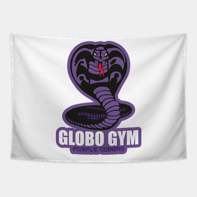 Globo Gym Purple Cobras - logo Tapestry by Geminiguys