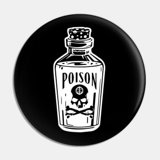 skull and poison for halloween Pin