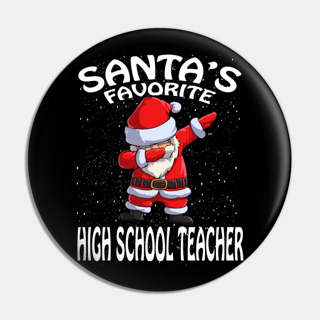 Santas Favorite High School Teacher Christmas Pin by intelus