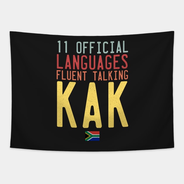 Eleven Official Languages South Africa Talk Kak Tapestry by BraaiNinja