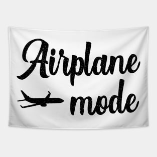 Airplane Mode World Traveler Funny Travel Tapestry