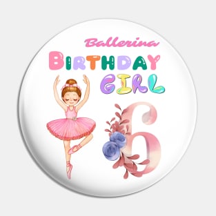 6th birthday ballerina girl Pin