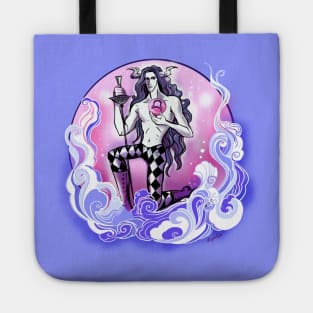 Libra Zodiac Sign Retro Illustrated Tote