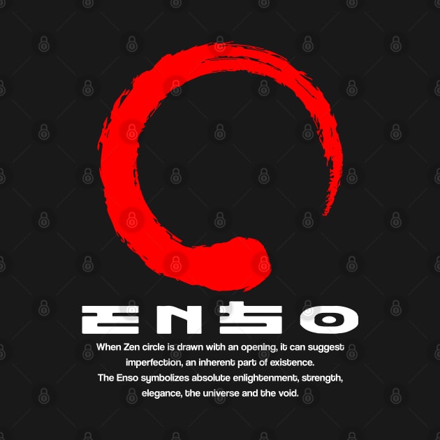 Enso meaning Japanese kanji words character symbol 178 by dvongart