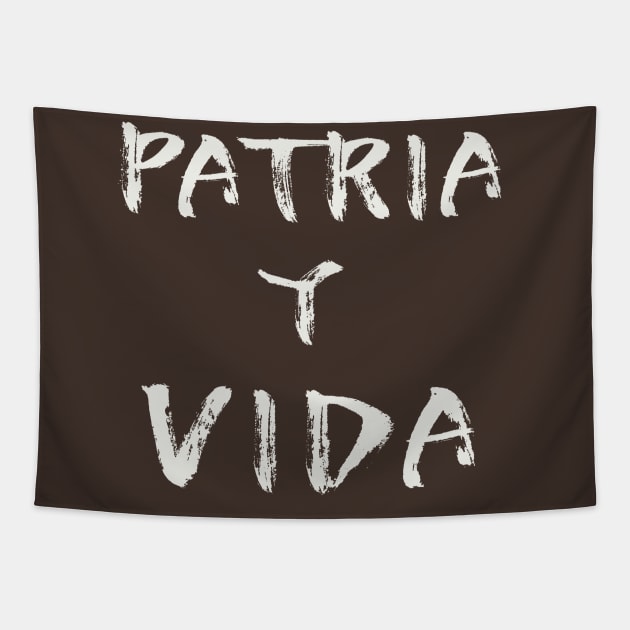 PATRIA Y VIDA Tapestry by LuksTEES