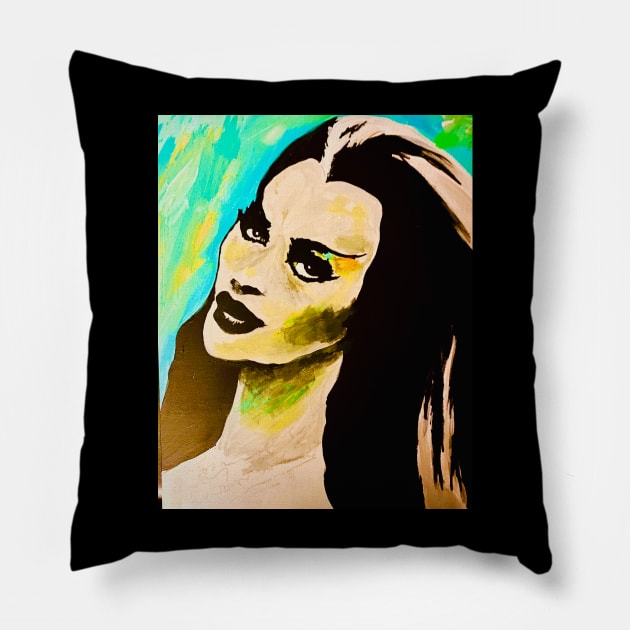 Lily Munster Pillow by Malanvision Studio 