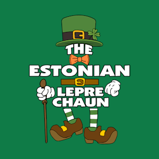 The Estonian Leprechaun St Patrick's Day Celebration Matching Outfits Group Attire T-Shirt